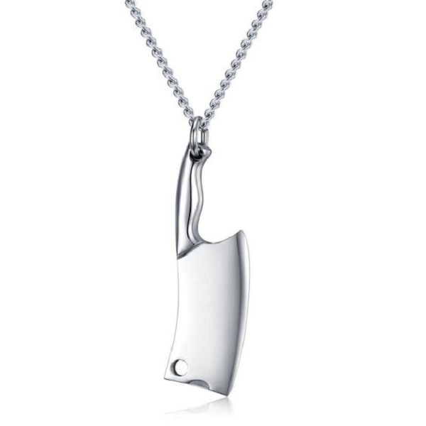 Learn how to wear a men's knife necklace