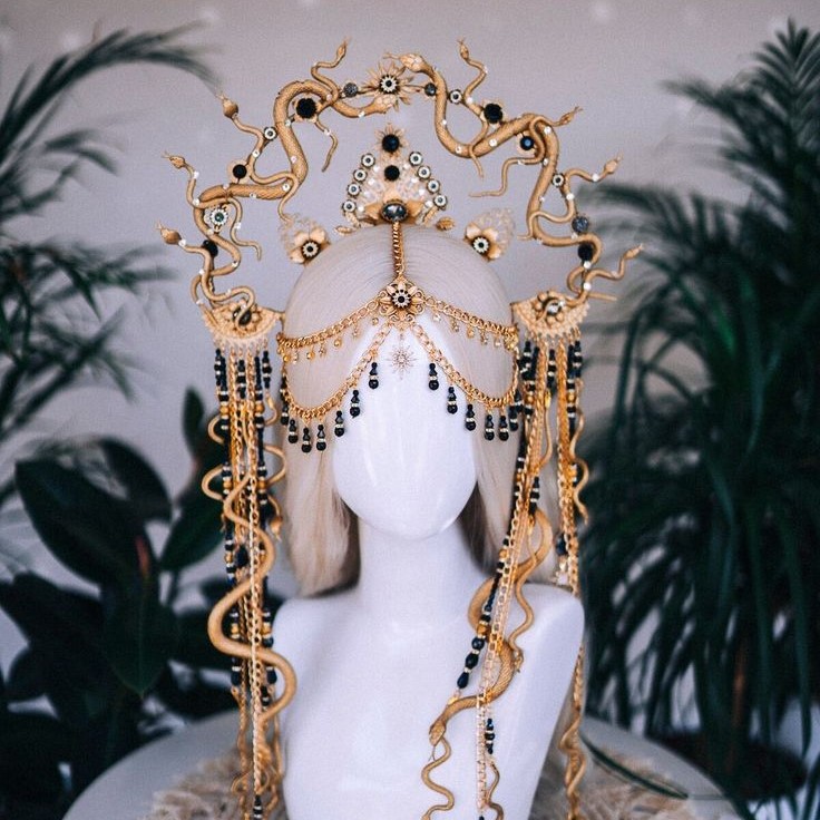 exotic snake headpiece
